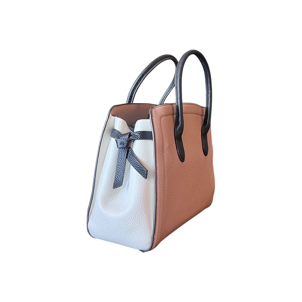 Kate Spade New York Knott Colorblock Satchel Bag Leather Crossbody Strap - Picture 7 of 13